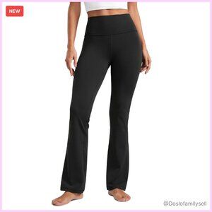 High Waist Bootcut Flare Leggings Butterluxe Fabric Yoga Pants with Pocket